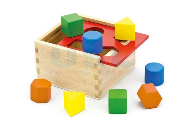 SHAPE SORTING WOODEN BOX